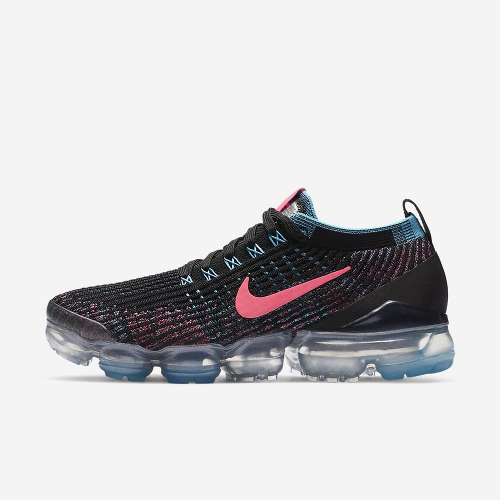 Sneakers Nike Air VaporMax Flyknit 3 Noir 5972-036 Black/Baltic Blue/Metallic Silver/Hyper Pink Femme | CMD-14676133